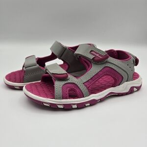 Eddie Bauer Madison Pink Gray Athletic Hiking Outdoor Strap Sandals Girls Size 1